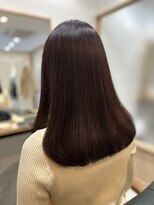 ルーム(room)&nbsp;セミロング内巻き★赤みブラウンカラー★もとめ。