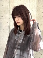 ラロ(raro)&nbsp;ボルドーカラーレイヤーカット