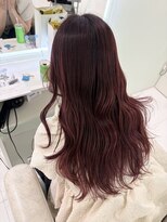 シーナ バイ マグ(siina. by Mag)&nbsp;春カラーに◎ハイライトチェリーレッド透明感大人可愛い