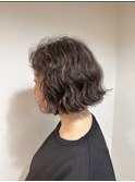 癖毛を活かしたパーマ風ボブ