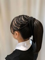 アルヴェラヘアエッセンス(ARVELA hair essence)&nbsp;サイドコーンロウ×ポニーテールヘアセット