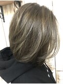 ショートボブ＿マットアッシュ
