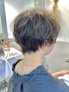 グラフ 銀座(GRAFF) 大人可愛い20代30代40代前下がりショートパーマ/大人ショート