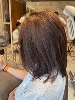 キャリ(CALI)&nbsp;パツンミディ×パールハイライト　CALI・田町・三田・CHIAKI