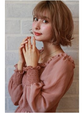 ヘアリゾートエーアイ 北千住店(hair resort Ai) 20代30代40代50代 色っぽふんわりショートの重軽ウェーブヘア♪