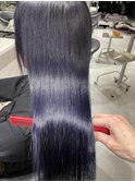 新髪質改善×トリートメント×ブリーチ×ブルーブラック