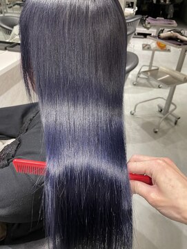 ジンジャー(GINGER) 新髪質改善×トリートメント×ブリーチ×ブルーブラック