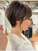 大人ショートヘア/ハイライトカラー/イルミナカラー[国分寺]