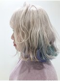 ホワイトベージュ×ペールカラー×ケアブリーチ