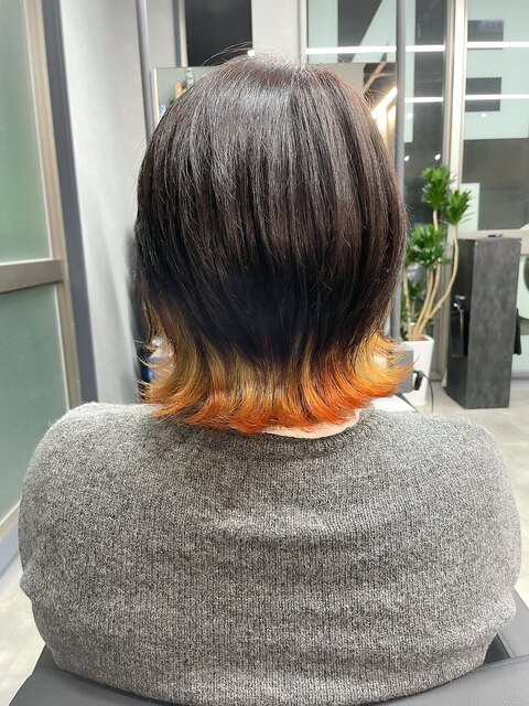 インナー×裾カラーオレンジ
