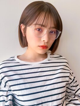 ラフ フロム ガーデン(Laf from GARDEN) 20代30代おすすめ柔らかミニボブ/シルキーベージュ