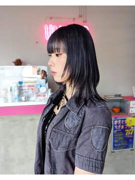 アンゼロ(UNZELO) ブルーグレーとブラックで猫カラー