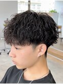 ツイストスパイラルパーマツイストパーマメンズマッシュパーマ