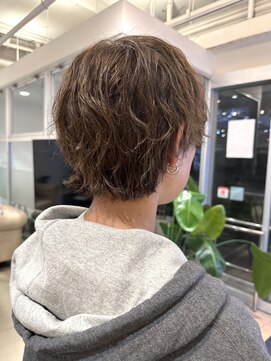 ネオヘアー 京成曳舟店(NEO Hair) マッシュウルフ/ミルクティーベージュ/ブリーチなしカラー/曳舟