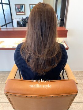 マーリャヘアー(mallia hair) レイヤースタイルレイヤーカットロングレイヤー小顔スタイル