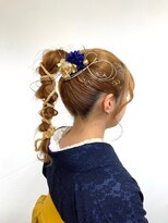 ベルクープス 天王寺店(Belle Coupes) 【BelleCoupes】卒業式 袴着付けヘアアレンジ