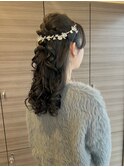 ハーフアップ