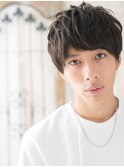ニュアンスパーマでアレンジ効くマニッシュショートW上尾