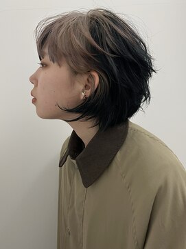 ダールヘア(dar hair) デザインカラー×ショートボブ/呉市美容院/REN
