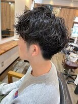 フラッグヘアー 博多駅前店(Flag HAIR)&nbsp;ニュアンスパーマ　ツイストスパイラル　パーマ　メンズ　眉毛