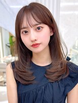 アフロートリノ(AFLOAT Leino) 大人可愛い韓国ヘア　レイヤーカット　サイドバング顔まわり#