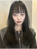 福井 駅前 レイヤーカット 韓国 黒髪 髪質改善