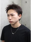スパイキーショート短髪アップバングフェザーショート