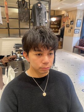 ルドローブラントオオサカ(LUDLOW BLUNT Osaka) 【LUDLOW BLUNT】ワンカール メンズパーマ 無造作ヘア