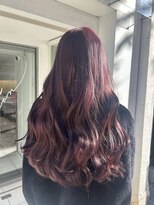 インビテーション(invitation)&nbsp;カシスカラー　ボルドーレッドロング