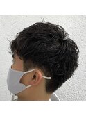 マッシュツーブロック スパイラルパーマ