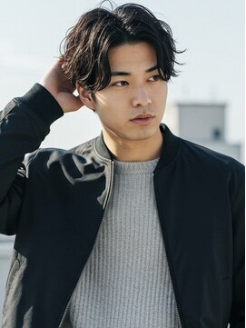 キャンバス バイ ネオリーブ 横浜西口(Canvas by neo.) フェザーパーマ/センターパート/ニュアンスパーマ/マッシュ/横浜