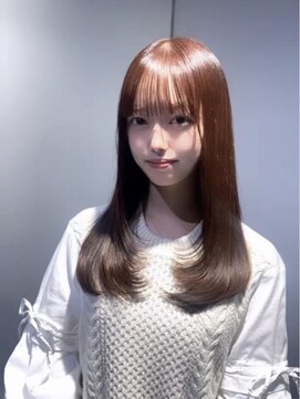 アルーシェウィズスカイ 原宿(Alushe with Sky) 韓国風ブラウン/くびれヘア/ワンホンレイヤー/ケアブリーチ