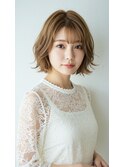 外ハネカジュアルボブ