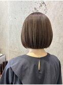 お白髪を活かしたベージュカラー