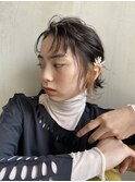 インナーカラー　デザインカラー　ポイントカラー　姫カット