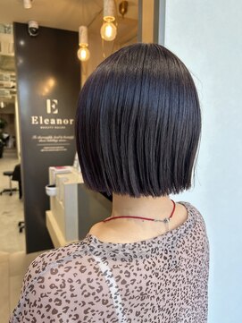 トッカ 広島(tocca) ぱつんとミニボブ×ラベンダーグレージュ♪