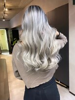 サニー 渋谷(SUNNY) バレイヤージュ、ハイライト、レイヤーロング、グレーベージュ