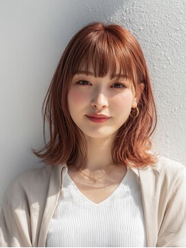 ロディーナコク 大口 新子安(rodina.coc) 着物ヘア/ダークアッシュ/ミディアムレイヤーカット/大口子安