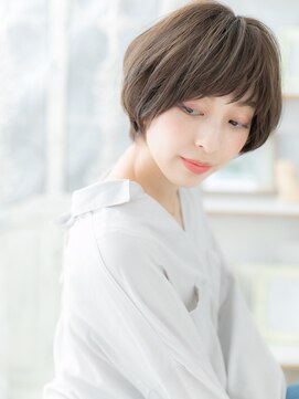 カバーヘア 上尾西口店(COVER HAIR) 斜めバングミニボブナチュラルショートA3上尾20代30代40代