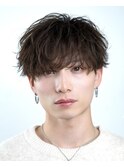 センターパートフェザーパーマニュアンスパーマシャドウパーマ