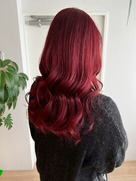 オーシャン(Ocean) ケアブリーチ ダブルカラー レッドカラー 韓国ヘア 艶髪 20代