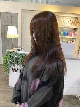 ココロヘアー ウィル 半田山店(Cocolo hair Will) レイヤーストレート×艶髪ブラウン