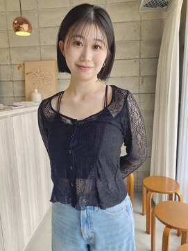 イム(yim) ぱつっとボブ×シースルーバング