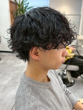 スターズレイ 本川越(STARS ray) 波巻きパーマ マッシュ 刈り上げ ツーブロック メンズパーマ