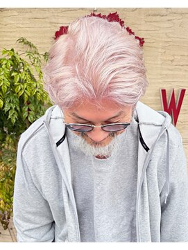 ハローズ(HELLOWS) メンズ　ホワイトベージュカラー