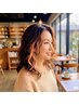 イヤリングカラー+全体カラーカット☆ヘアスタイルに動きが欲しい方オススメ