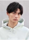 ビジネスショートニュアンスアップバング刈り上げツーブロック