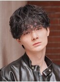 銀座シャドウパーマニュアンスパーマツーブロックメンズパーマ &nbsp;