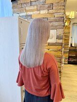 アロマ ヘアー ルーム 新宿3号店(AROMA hair room)&nbsp;ケアブリーチ☆色が抜けても可愛いカラー♪ミルクティーブロンド