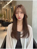 艶髪ケア×ナチュラルストレート｜髪質改善ミディアム